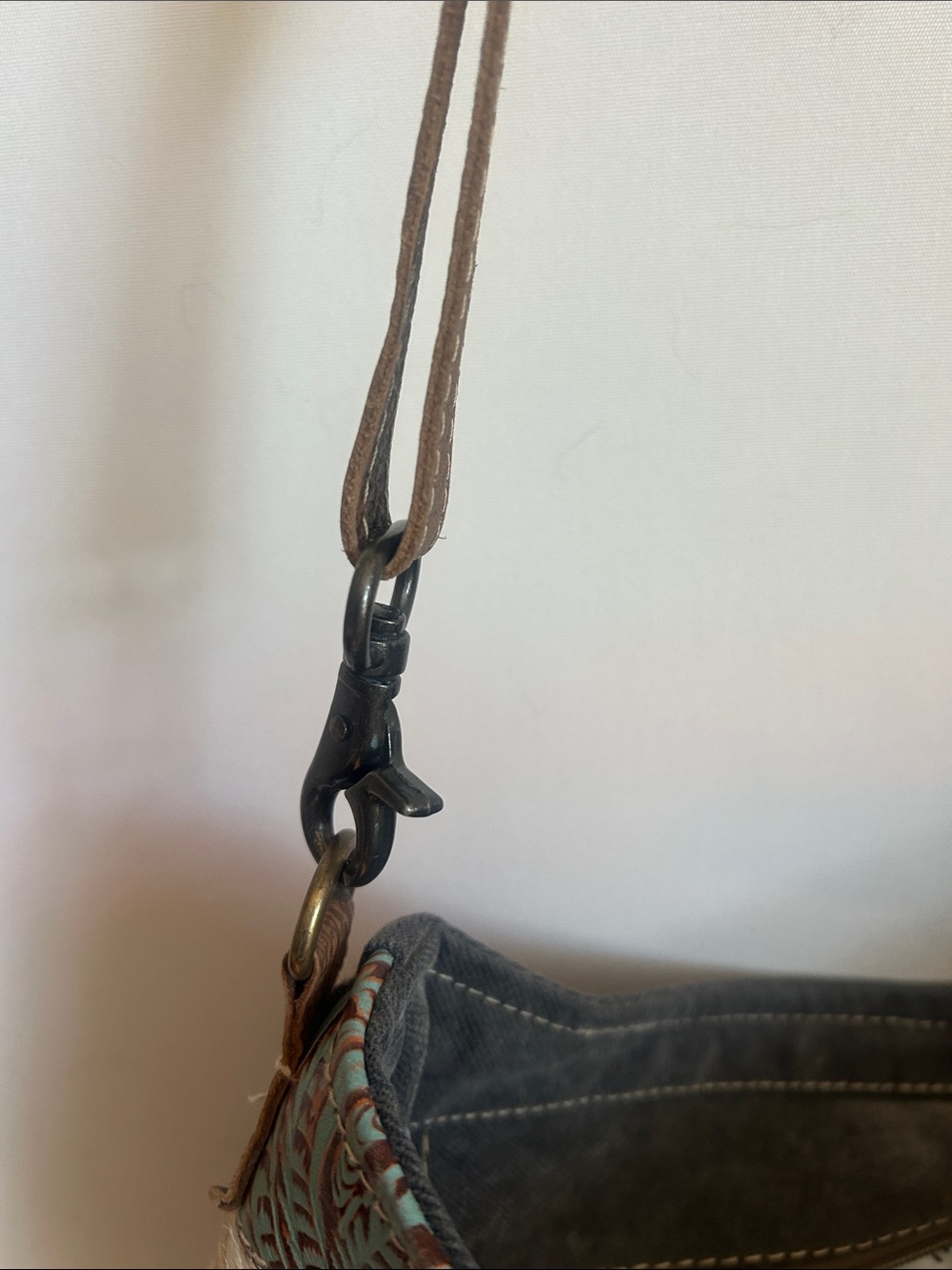 Myra mixed medium Aztec Pattern Crossbody Shoulder Bag - Picture 7 of 7